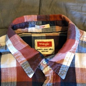 Two Wrangler Indigo Linen Shirts